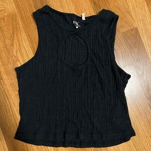 black cutout tank
